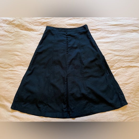 Banana Republic Factory Linen-Blend Midi Skirt - Size 12 - Picture 2 of 10